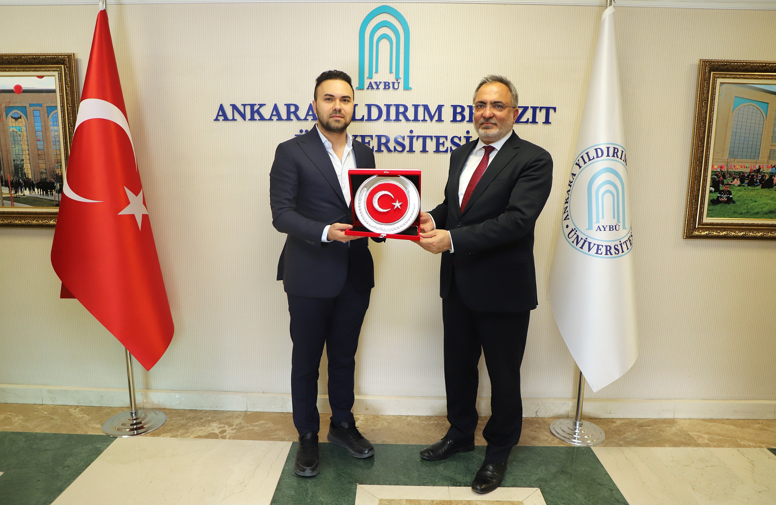 YILDIRIM BEYAZIT ÜNİVERSİTESİ REKTÖRÜ PROF. DR. ALİ CENGİZ KÖSEOĞLU’NA ZİYARETTE BULUNDUK.